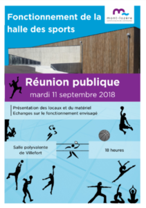 Photo Elu(s) de la commune La halle des sports sort de terre …